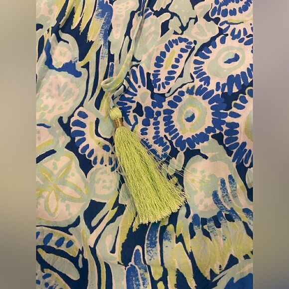 Lily Pulitzer Benicia Tunic Indigo Sunset Swim CoverUp Casual Dress Sz XS Women - Picture 7 of 12